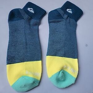 Quiksilver Mens 2 Pack Half Cushion Quarter Socks One Size